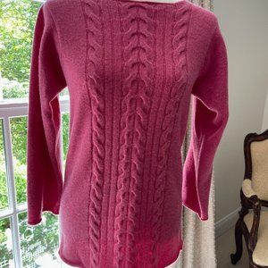 Maus & Hoffman 100% Scottish Cashmere Pink Sweater Size M